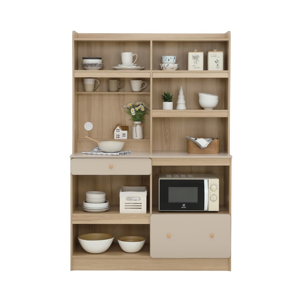 ชุดครัว รุ่นแกรนด์โดร่า ขนาด 120 ซม. - สีธรรมชาติ/เบจ