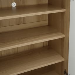 ตู้รองเท้า 2 บาน รุ่นจูโน่ ขนาด 60 ซม. - สีแนชเชอเริล/ขาว