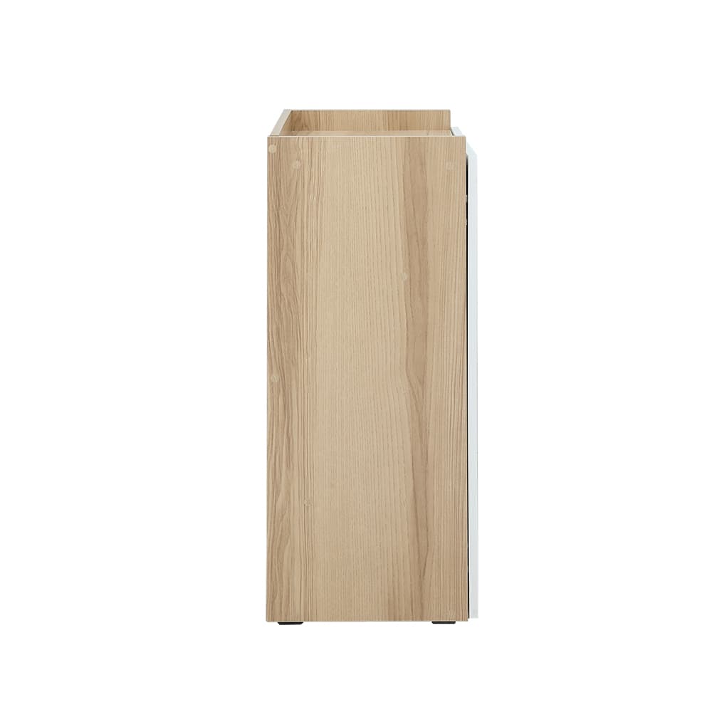 ตู้รองเท้า 2 บาน รุ่นจูโน่ ขนาด 60 ซม. - สีแนชเชอเริล/ขาว