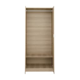 ตู้เสื้อผ้า 2 บาน รุ่นแชมป์ ขนาด 80 ซม. - สีไลท์วู้ด