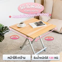 โฮมฮัก โต๊ะไม้พับได้ - สีบีช