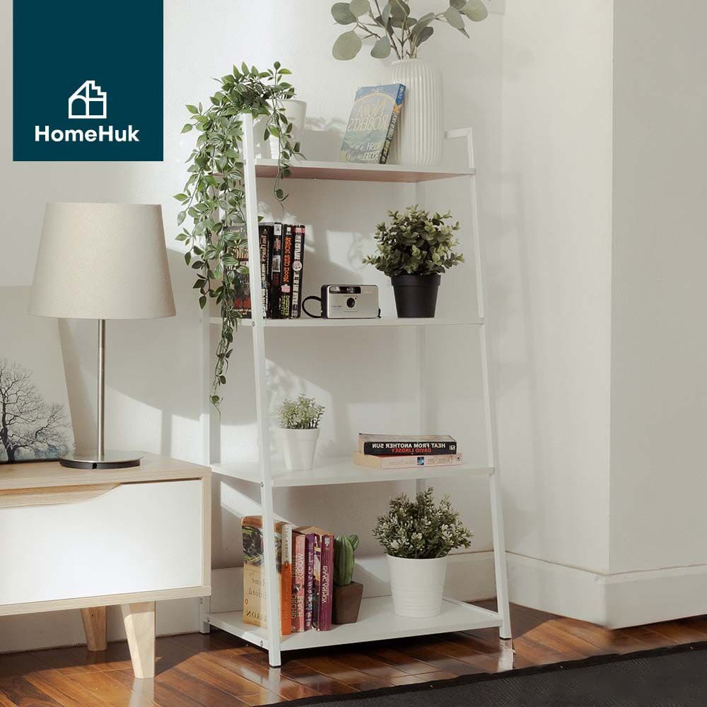 Homehuk ชั้นวางของ 4 ชั้น ขนาด 50 ซม. - สีขาว
