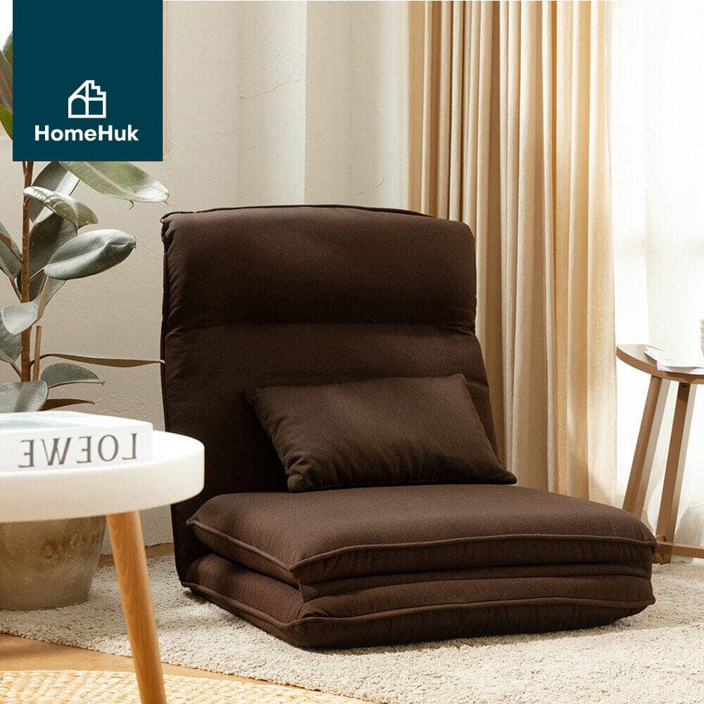 Homehuk โซฟานั่งพื้น รุ่นซู - สีน้ำตาลเข้ม