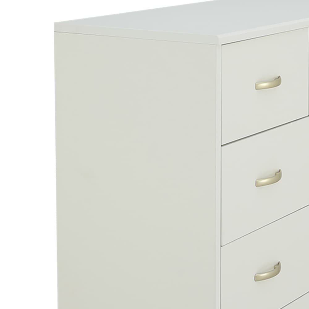 Homehuk ตู้ 5 ลิ้นชัก รุ่น NB วันเวร์-เอ - สีขาว