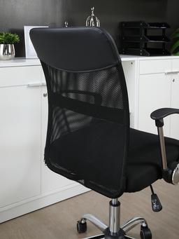 เก้าอี้สำนักงานพนักพิงกลาง รุ่นสเปซแมน - สีดำ