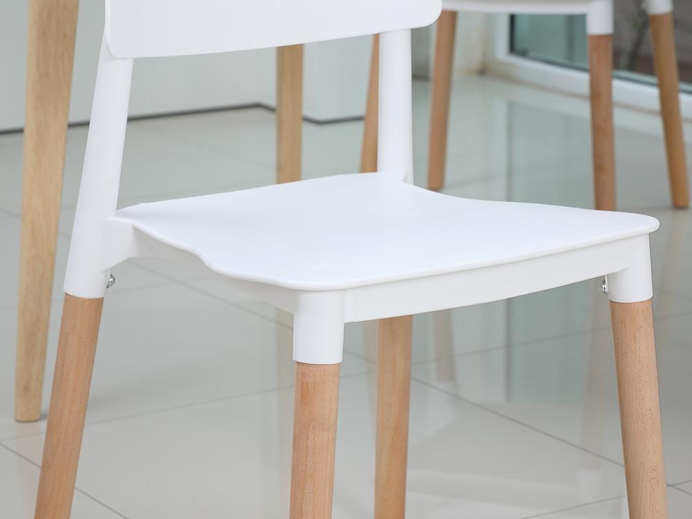 เก้าอี้ รุ่นลูเซีย - สีขาว/ธรรมชาติ