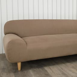 โซฟาเบดผ้า 3 ที่นั่ง รุ่นการ์วาส - สีน้ำตาล