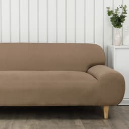 โซฟาเบดผ้า 3 ที่นั่ง รุ่นการ์วาส - สีน้ำตาล