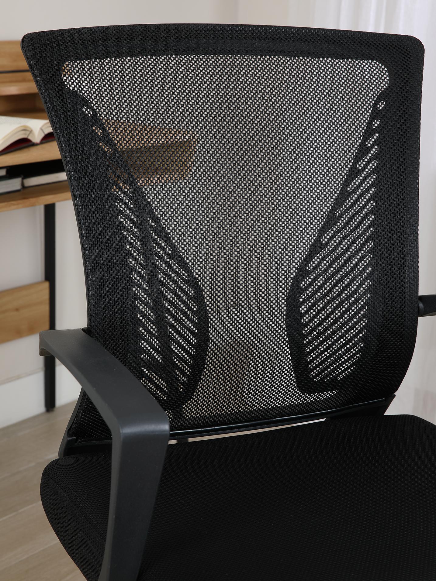 เก้าอี้สำนักงาน รุ่นเด็กซ์เตอร์ - สีดำ - เก้าอี้ออฟฟิศ เก้าอี้ทำงาน พนักพิงผ้าตาข่าย