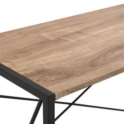 โต๊ะทำงานแบบไม้พับเก็บได้ รุ่นแกล็ดดี้ ขนาด 90 ซม. - สีน้ำตาล/ดำ - Furinbox