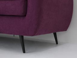โซฟาผ้าทรงตัวแอล รุ่นดาฟเน่ สีม่วง - Furinbox