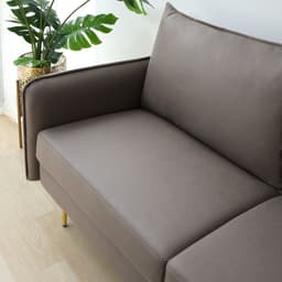 โซฟาผ้า 3 ที่นั่ง รุ่นเอมี่ - สีน้ำตาล