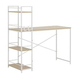 โต๊ะทำงานอเนกประสงค์ รุ่นคอนเนอร์ ขนาด 120 ซม. - สีธรรมชาติ/ขาว