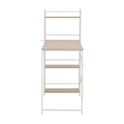 โต๊ะทำงานอเนกประสงค์ รุ่นคอนเนอร์ ขนาด 120 ซม. - สีธรรมชาติ/ขาว