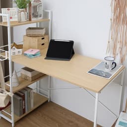 โต๊ะทำงานอเนกประสงค์ รุ่นคอนเนอร์ ขนาด 120 ซม. - สีธรรมชาติ/ขาว