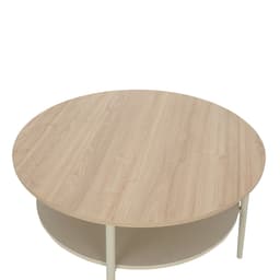 โต๊ะกลาง รุ่นลูนี่ ขนาด 80 ซม. - สีเบจ/ธรรมชาติ