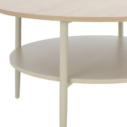 โต๊ะกลาง รุ่นลูนี่ ขนาด 80 ซม. - สีเบจ/ธรรมชาติ