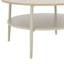 โต๊ะกลาง รุ่นลูนี่ ขนาด 80 ซม. - สีเบจ/ธรรมชาติ