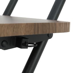 เก้าอี้พับ รุ่นเฟล็กซ์ซี่ - สีดำ/วอลนัท