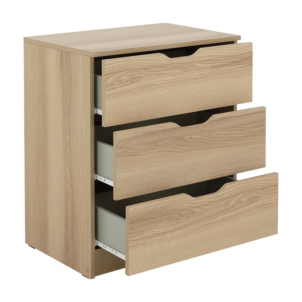 ตู้ 3 ลิ้นชัก รุ่นลูม่า - สีธรรมชาติ