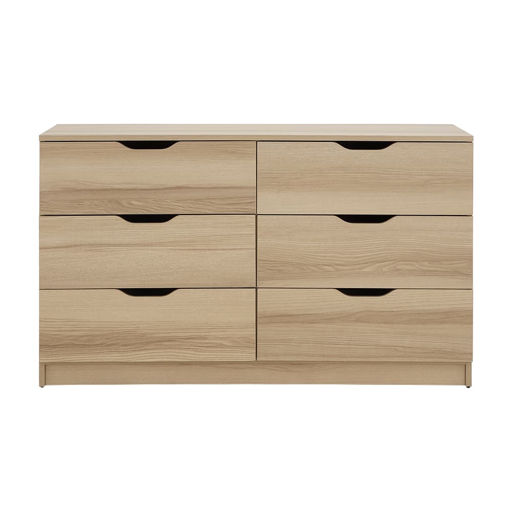 ตู้ 6 ลิ้นชัก รุ่นลูม่า - สีธรรมชาติ