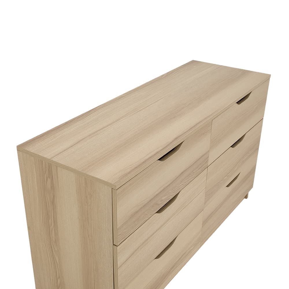 ตู้ 6 ลิ้นชัก รุ่นลูม่า - สีธรรมชาติ