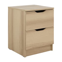 ตู้ข้างเตียง 2 ลิ้นชัก รุ่นลูม่า - สีธรรมชาติ