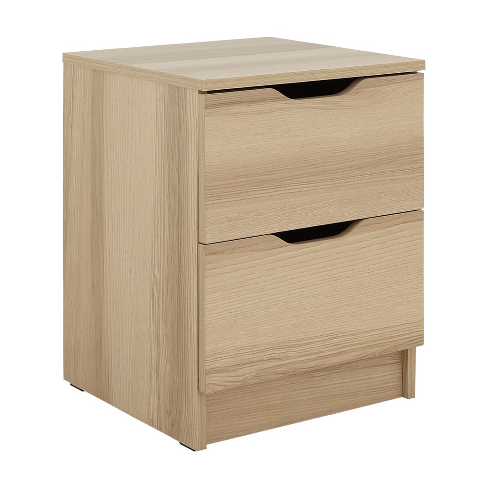 ตู้ข้างเตียง 2 ลิ้นชัก รุ่นลูม่า - สีธรรมชาติ