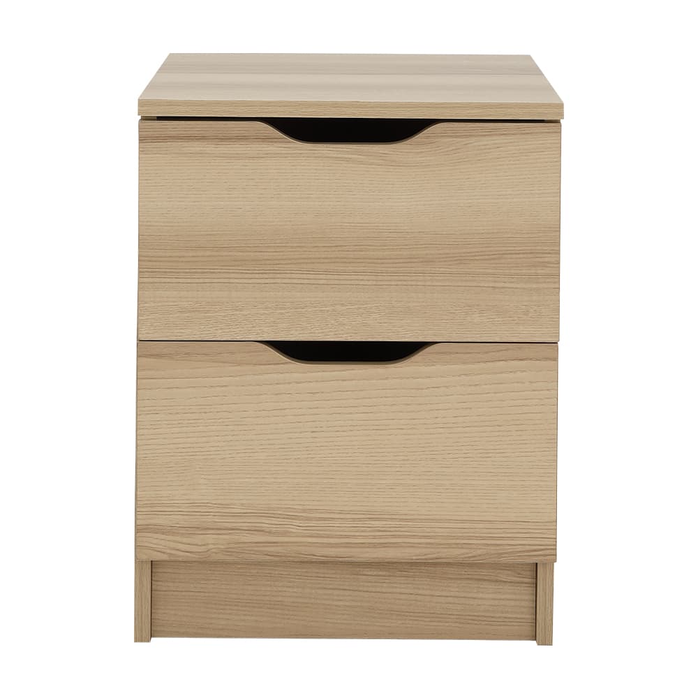ตู้ข้างเตียง 2 ลิ้นชัก รุ่นลูม่า - สีธรรมชาติ