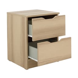 ตู้ข้างเตียง 2 ลิ้นชัก รุ่นลูม่า - สีธรรมชาติ