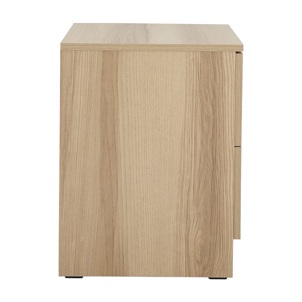 ตู้ข้างเตียง 2 ลิ้นชัก รุ่นลูม่า - สีธรรมชาติ