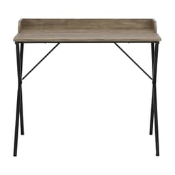 โต๊ะทำงาน ขนาด 90 ซม. และเก้าอี้สำนักงาน รุ่นสมาร์ท+ดาร์บี้ - สีธรรมชาติ/ดำ