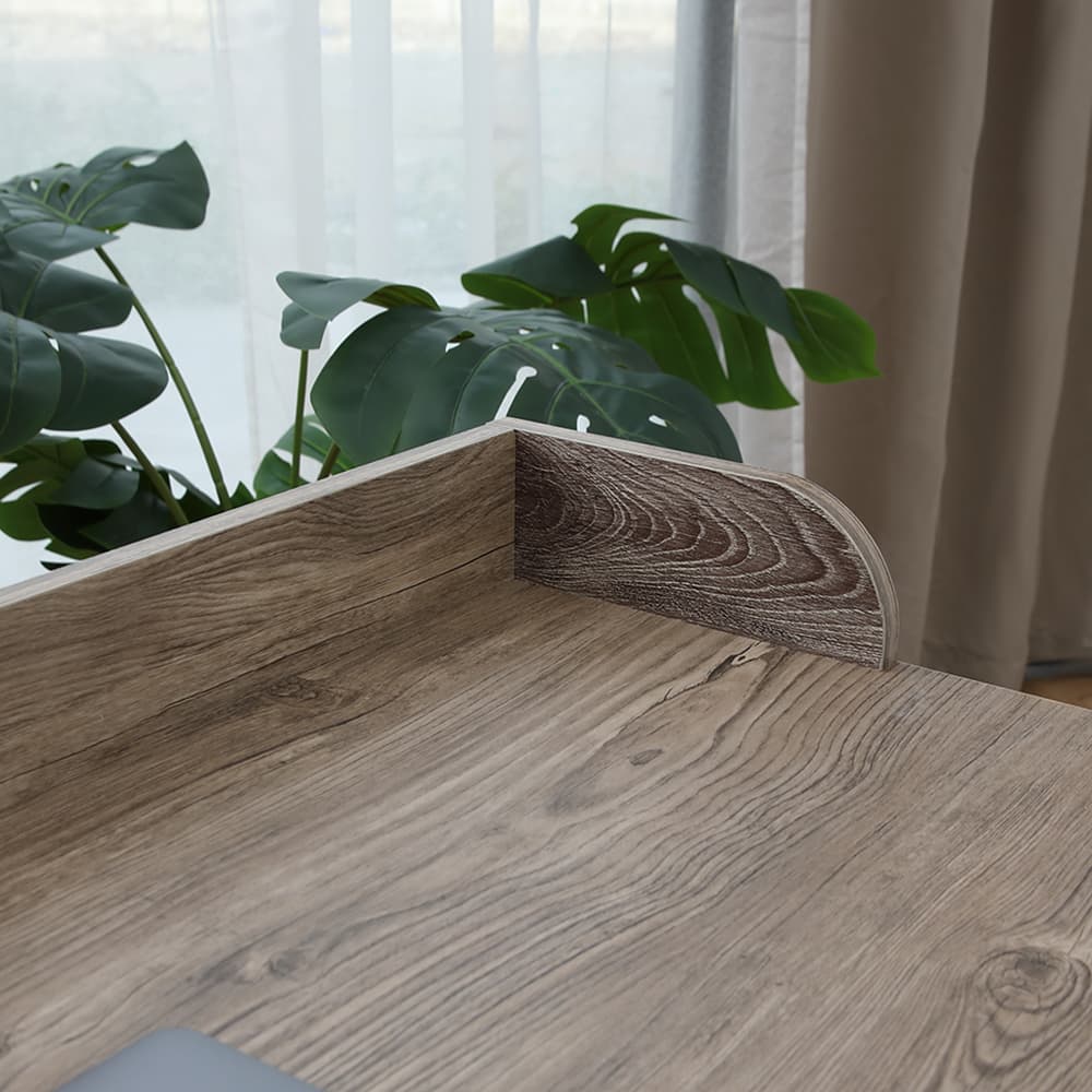 โต๊ะทำงาน ขนาด 90 ซม. และเก้าอี้สำนักงาน รุ่นสมาร์ท+ดาร์บี้ - สีธรรมชาติ/ดำ