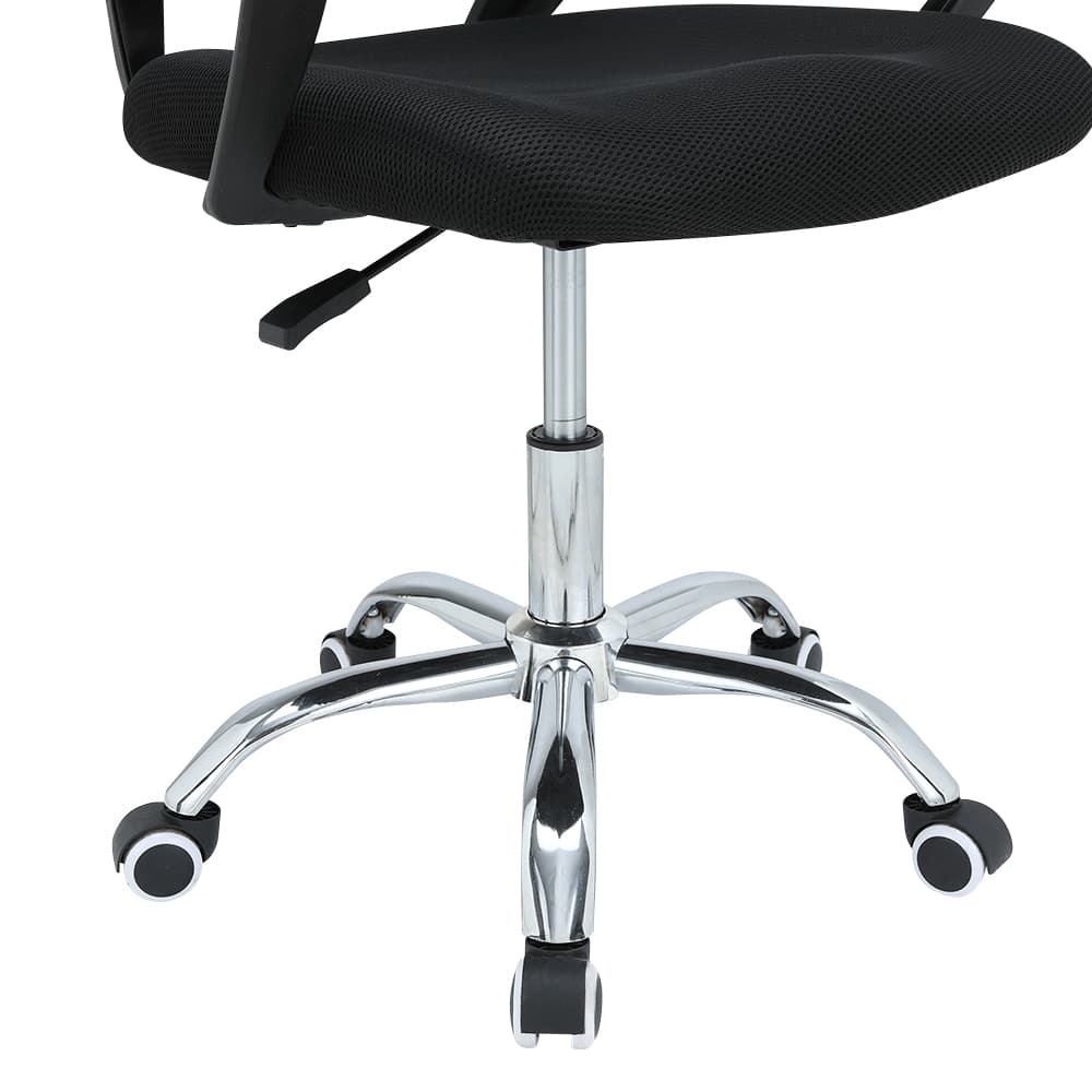 โต๊ะทำงาน 1 ลิ้นชัก ขนาด 100 ซม. และเก้าอี้สำนักงาน รุ่นมินิโอ+ดาร์บี้ - สีธรรมชาติ/ดำ