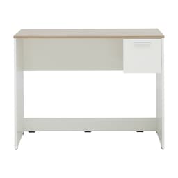 โต๊ะทำงาน 1 ลิ้นชัก ขนาด 100 ซม. และเก้าอี้สำนักงาน รุ่นมินิโอ+ดาร์บี้ - สีธรรมชาติ/ดำ