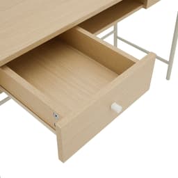 โต๊ะทำงาน ขนาด 120 ซม. และเก้าอี้สำนักงาน รุ่นริโอนะ+ดาร์บี้ - สีน้ำตาล/ดำ