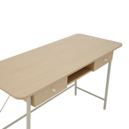 โต๊ะทำงาน ขนาด 120 ซม. และเก้าอี้สำนักงาน รุ่นริโอนะ+ดาร์บี้ - สีน้ำตาล/ดำ