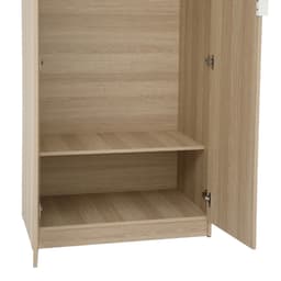ตู้เสื้อผ้า 2 บาน รุ่นแชมป์ ขนาด 80 ซม. - สีไลท์วู้ด