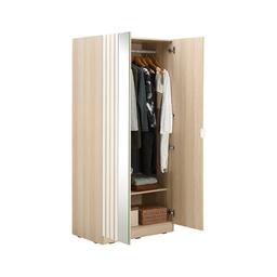 ชุดห้องนอน รุ่นแชมป์ ขนาด 3.5 ฟุต (เตียง, ตู้เสื้อผ้า 2 บาน, ตู้เสื้อผ้า 2 บาน พร้อมกระจก, โต๊ะเครื่องแป้งพร้อมสตูล) - สีไลท์ วู้ด/ขาว