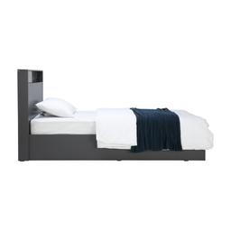 ชุดห้องนอน รุ่นแชมป์ ขนาด 3.5 ฟุต (เตียง, ตู้เสื้อผ้า) - สีเทาเข้ม/เทา