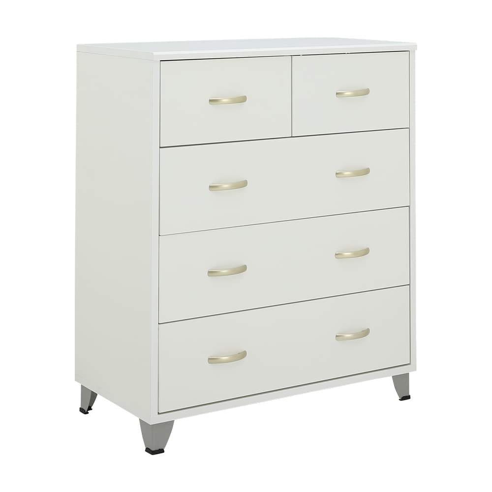 Homehuk ตู้ 5 ลิ้นชัก รุ่น NB วันเวร์-เอ - สีขาว