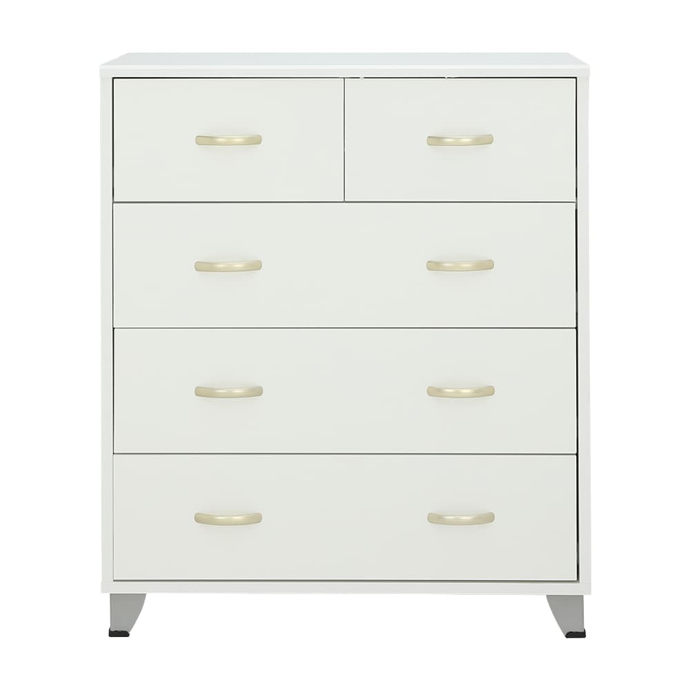 Homehuk ตู้ 5 ลิ้นชัก รุ่น NB วันเวร์-เอ - สีขาว