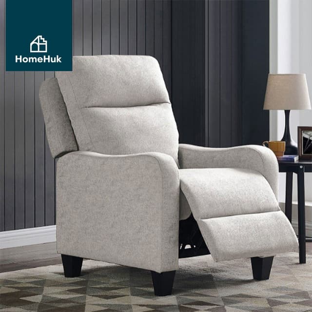 Homehuk โซฟาผ้าปรับระดับ 1 ที่นั่ง รุ่นเวสต้า - สีเทาอ่อน