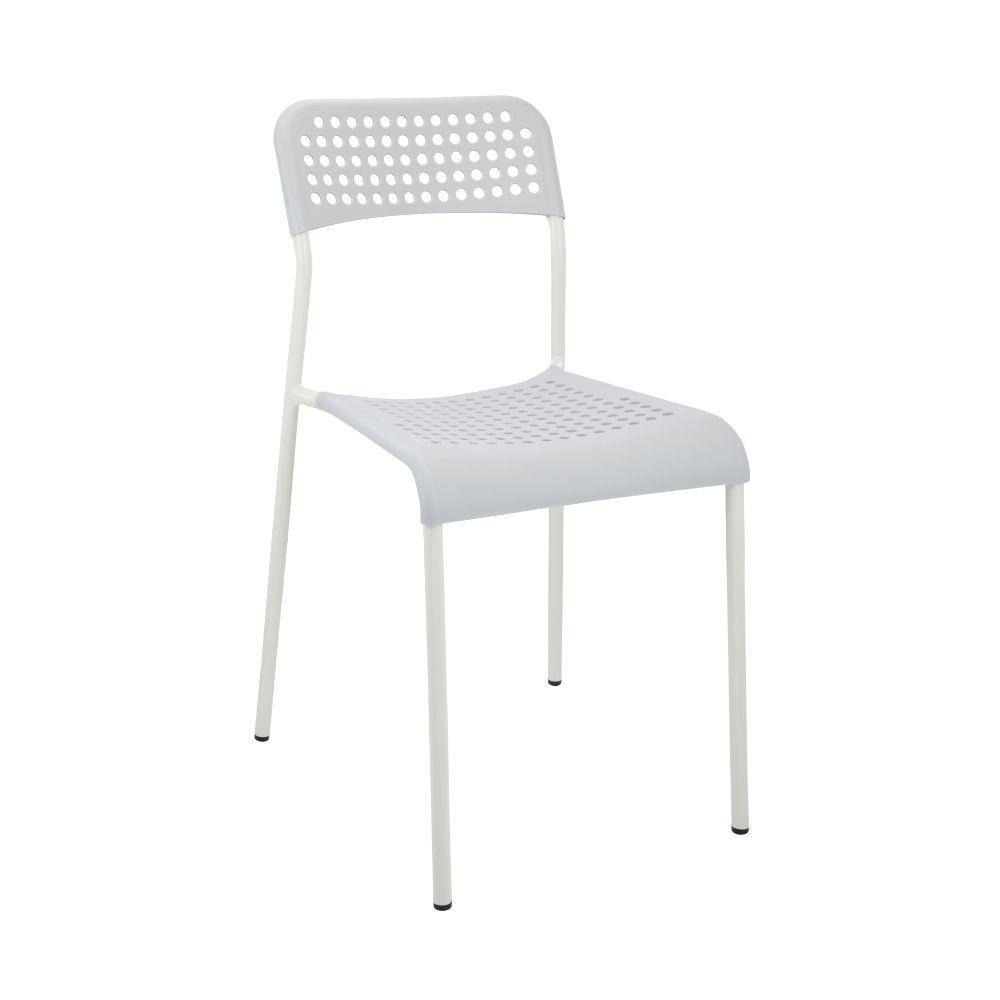 เก้าอี้ทานอาหาร รุ่นด็อตตี้ - สีขาว/เทา