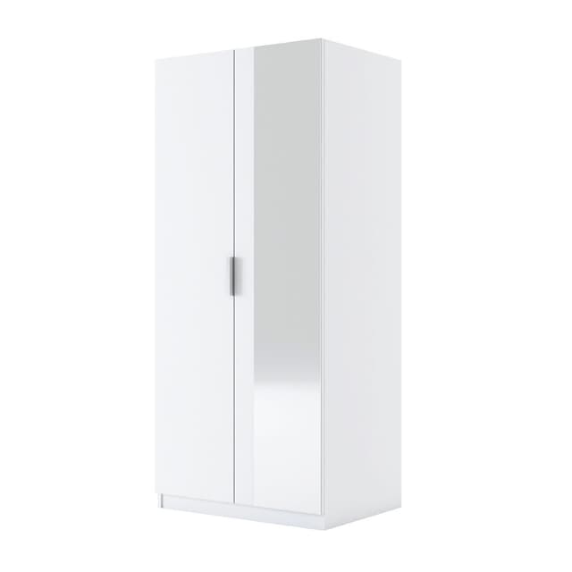ตู้เสื้อผ้า 2 บานประตู รุ่นวิวิด - สีขาว