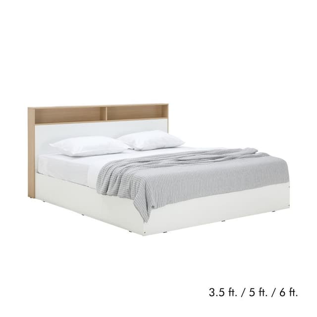 เตียงนอน รุ่นคาร์เนชั่น - สีขาว/ธรรมชาติ