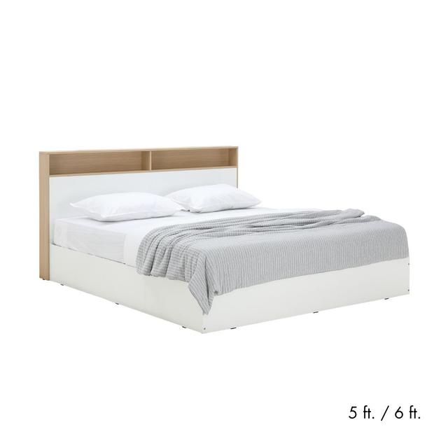 เตียงนอน รุ่นคาร์เนชั่น - สีขาว/ธรรมชาติ