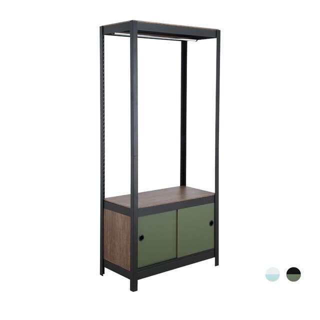 โครงตู้เสื้อผ้าพร้อมตู้เก็บของ รุ่นอีซี่เชลฟ์