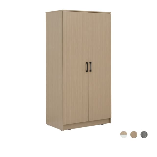 ตู้เสื้อผ้า 2 บาน รุ่นเฟส ขนาด 90 ซม.