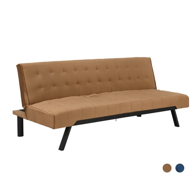 โซฟาผ้าปรับนอน 3 ที่นั่ง รุ่นคาร์ลอส - สีน้ำตาลเข้ม
